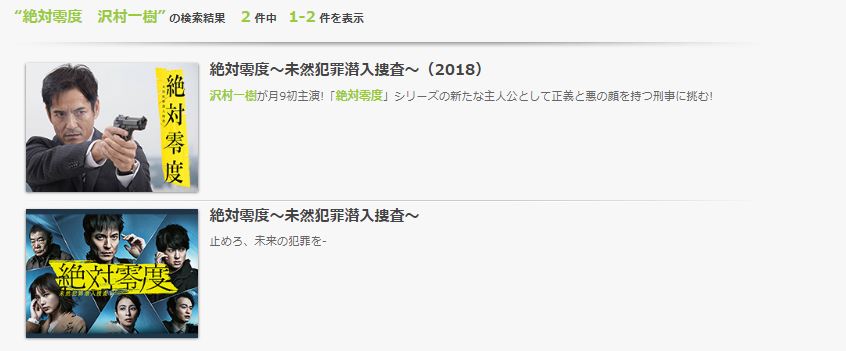 絶対零度 のドラマを動画フルで無料視聴する方法 動画配信サービス比較や9tsuやdailymotion Pandoraやmiomioも 映画と動画 を楽しむ会